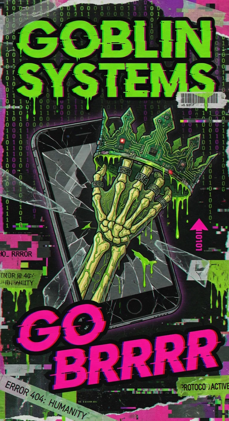 Goblin Systems go Brrrr - cyberpunk goblin operative in server room
